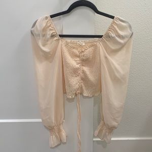 Cute pink crop top